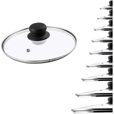 Coperchio in Vetro Universale KADAX - Resistente al Calore - 24cm - Cucina Coperchio in Vetro Universale KADAX - Resistente al Calore - 24cm - Cucina