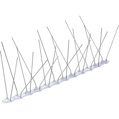 Púas para palomas - Acero inoxidable 9 piezas 3m Púas para palomas - Acero inoxidable 9 piezas 3m