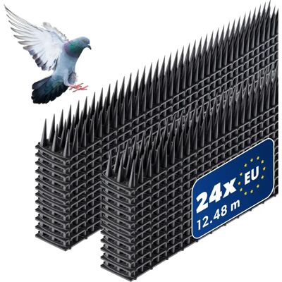 Spilli per Uccelli KADAX - 24 pezzi, 12,48m, Nero Spilli per Uccelli KADAX - 24 pezzi, 12,48m, Nero