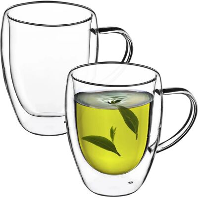 KADAX Double Wall Thermal Glass 270ml Set of 2 KADAX Double Wall Thermal Glass 270ml Set of 2