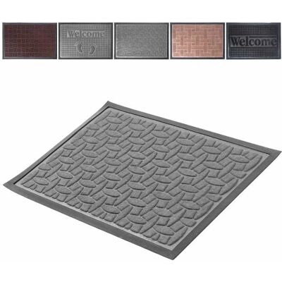KADAX Rubber Entrance Doormat - 60x40 cm - Gray - Doormat KADAX Rubber Entrance Doormat - 60x40 cm - Gray - Doormat