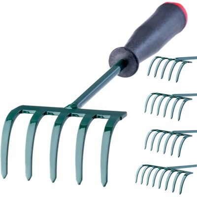 KADAX Small Garden Rake - 25cm 5 Tines KADAX Small Garden Rake - 25cm 5 Tines