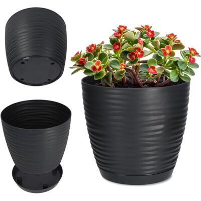KADAX Anthracite Flower Pot - Indoor Plants - Flower Pot KADAX Anthracite Flower Pot - Indoor Plants - Flower Pot