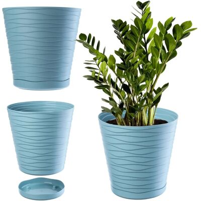 KADAX Flower Pot 21 cm with Stand - Flower Pot KADAX Flower Pot 21 cm with Stand - Flower Pot