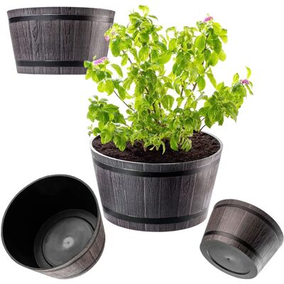Kadax 40cm Plastic Flower Pot with Insert - Indoor & Outdoor Kadax 40cm Plastic Flower Pot with Insert - Indoor & Outdoor
