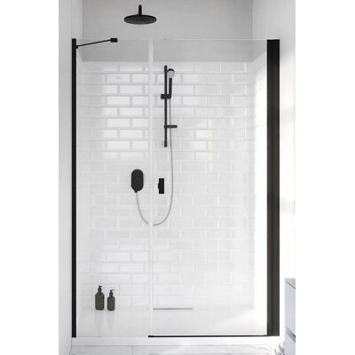 Radaway Nes 8 Czarny Dws 120cm - Drzwi Prysznicowe Radaway Nes 8 Czarny Dws 120cm - Drzwi Prysznicowe