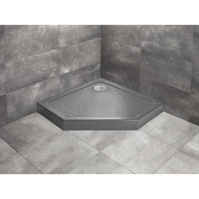 Radaway Doros Pt Stone - 90x90 cm - pięciokątny - antracyt Brodzik Radaway Doros Pt Stone - 90x90 cm - pięciokątny - antracyt Brodzik
