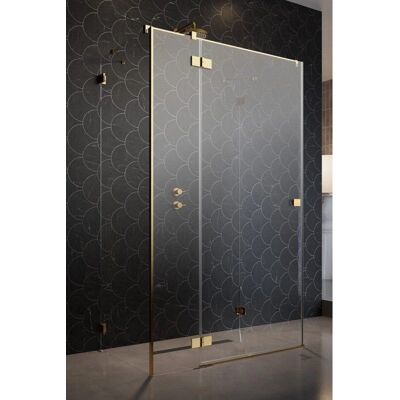 Radaway Essenza Pro Gold Kdj+S Kabina prysznicowa - Prostokątna, Złota, 6mm Szkło Radaway Essenza Pro Gold Kdj+S Kabina prysznicowa - Prostokątna, Złota, 6mm Szkło