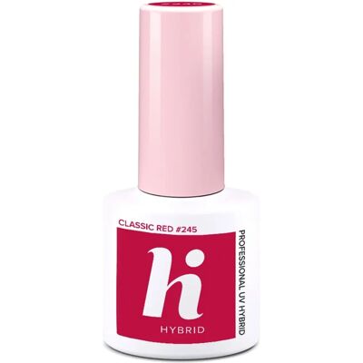 Hi Hybrid Modelo 245 Vermelho Clássico Brilhante em Gel UV - Esmalte em Gel Hi Hybrid Modelo 245 Vermelho Clássico Brilhante em Gel UV - Esmalte em Gel