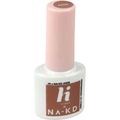 Hi Hybrid Modelo 405 - Esmalte de unhas em ouro rosa e bege escuro Hi Hybrid Modelo 405 - Esmalte de unhas em ouro rosa e bege escuro