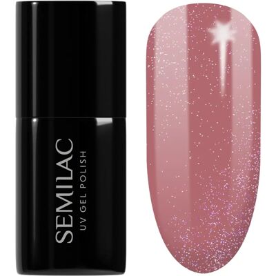 Semilac Modell 321 Karamell Glitzerstaub Hybrid Nagellack - Nagellack Semilac Modell 321 Karamell Glitzerstaub Hybrid Nagellack - Nagellack