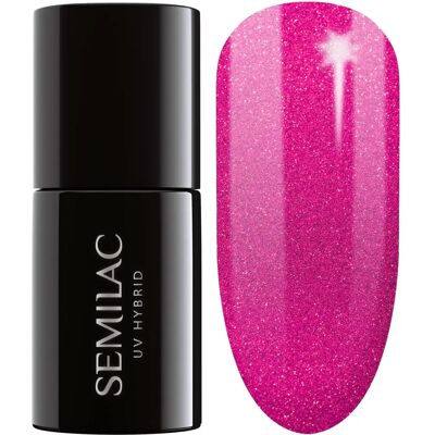 Semilac Charming Ruby Glitter - Esmalte de uñas híbrido UV Semilac Charming Ruby Glitter - Esmalte de uñas híbrido UV