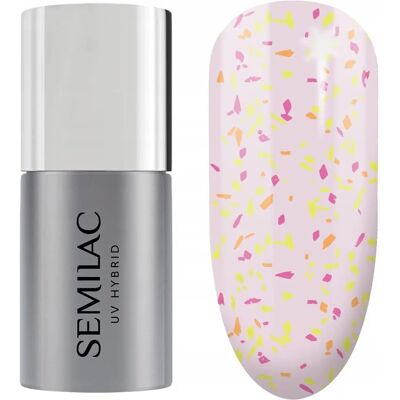 Semilac Peach Galaxy Top No Wipe Matt - Top Coat Semilac Peach Galaxy Top No Wipe Matt - Top Coat