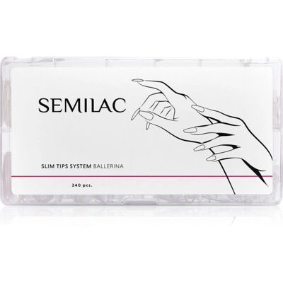 Semilac Brand Slim Tips Adesivi per Unghie - Duraturi, 240 pz Semilac Brand Slim Tips Adesivi per Unghie - Duraturi, 240 pz