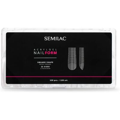 Semilac Accessories Acrylgel Nail Form - Square 120pc Semilac Accessories Acrylgel Nail Form - Square 120pc