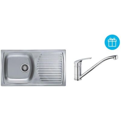 Set chiuvetă și baterie din oțel inoxidabil Alveus Basic 170 - Bucătărie Set chiuvetă și baterie din oțel inoxidabil Alveus Basic 170 - Bucătărie