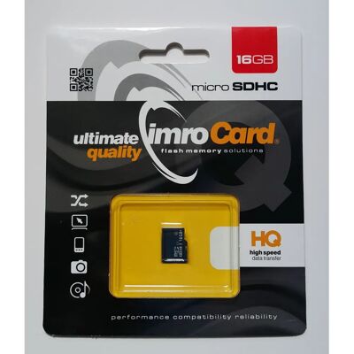 IMRO 10/16G UHS-I Speicherkarte - 16 GB MicroSDHC Klasse 10 IMRO 10/16G UHS-I Speicherkarte - 16 GB MicroSDHC Klasse 10