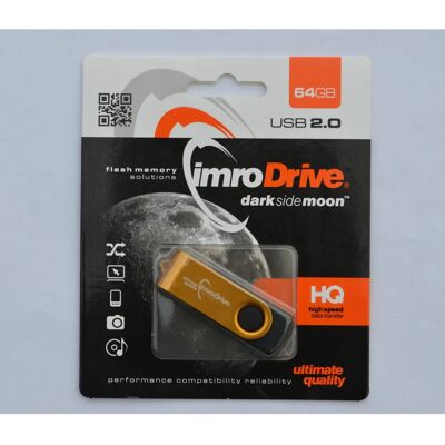 IMRO AXIS/64G USB-Stick - USB Typ-A 2.0, 64 GB, Gold IMRO AXIS/64G USB-Stick - USB Typ-A 2.0, 64 GB, Gold