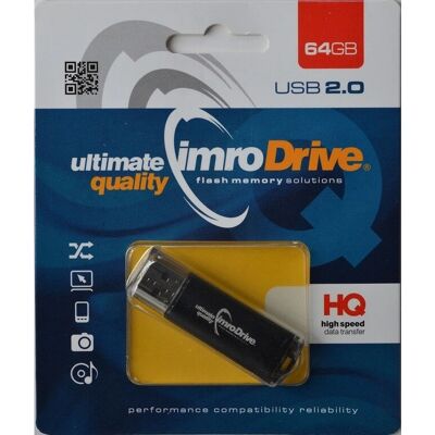 IMRO USB 64GB - USB 2.0 - Μαύρο IMRO USB 64GB - USB 2.0 - Μαύρο