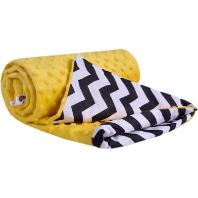 Medi Partners Trapunta 75x100 Cotone Minky - Zygzag Giallo - Trapunta Medi Partners Trapunta 75x100 Cotone Minky - Zygzag Giallo - Trapunta