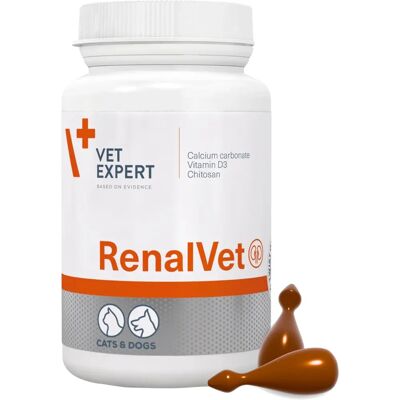 VetExpert RenalVet - Apoyo para insuficiencia renal crónica - 60 cápsulas VetExpert RenalVet - Apoyo para insuficiencia renal crónica - 60 cápsulas