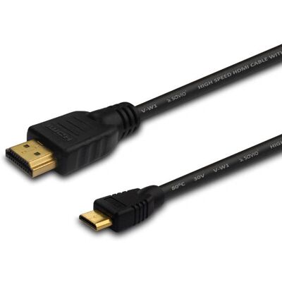 Savio CL-09 HDMI Kabel - 1,5m, Typ A & C, 4K, 3D, Goldbeschichtet Savio CL-09 HDMI Kabel - 1,5m, Typ A & C, 4K, 3D, Goldbeschichtet