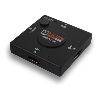 Savio CL-26 HDMI Video-Umschalter - 3 Eingänge - Schwarz Savio CL-26 HDMI Video-Umschalter - 3 Eingänge - Schwarz
