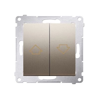 Kontakt-Simon DZP1A.01/44 - Goldener Drucktasten-Schalter - Elektro-Schalter Kontakt-Simon DZP1A.01/44 - Goldener Drucktasten-Schalter - Elektro-Schalter