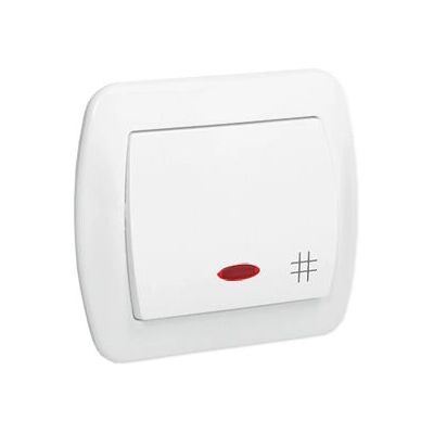 Interruttore elettrico bianco Kontakt-Simon AW7L/11 Interruttore elettrico bianco Kontakt-Simon AW7L/11