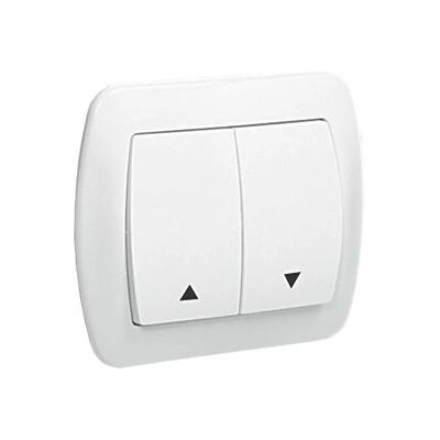 Kontakt Simon AZ1/11 Interruptor de botón doble - Blanco - Interruptor eléctrico Kontakt Simon AZ1/11 Interruptor de botón doble - Blanco - Interruptor eléctrico