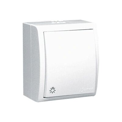 Kontakt-Simon AQS1/11 Interruttore a pulsante bianco - Interruttore elettrico Kontakt-Simon AQS1/11 Interruttore a pulsante bianco - Interruttore elettrico