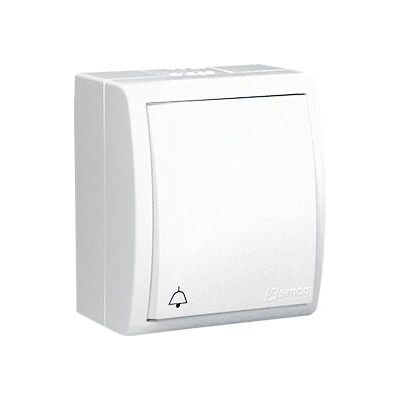 Kontakt-Simon AQD1L/11 Interrupteur Électrique - Bouton-poussoir, Plastique, Blanc - Publicité Kontakt-Simon AQD1L/11 Interrupteur Électrique - Bouton-poussoir, Plastique, Blanc - Publicité