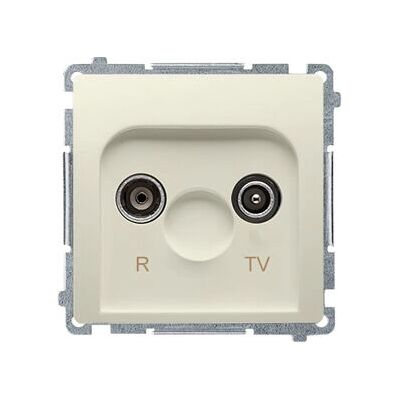 Simon Basic Beige Koaxial Antennendose - IP 20 Simon Basic Beige Koaxial Antennendose - IP 20