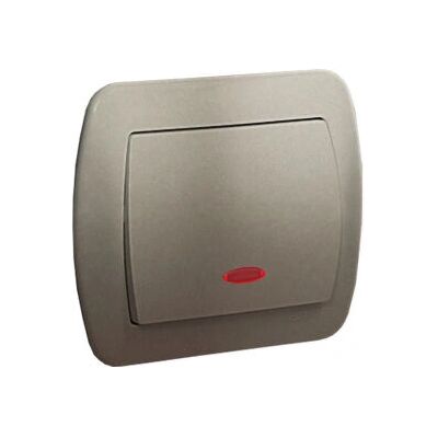 Kontakt-Simon AW1L/29 Interruttore in acciaio satinato - Pulsante e switch Kontakt-Simon AW1L/29 Interruttore in acciaio satinato - Pulsante e switch