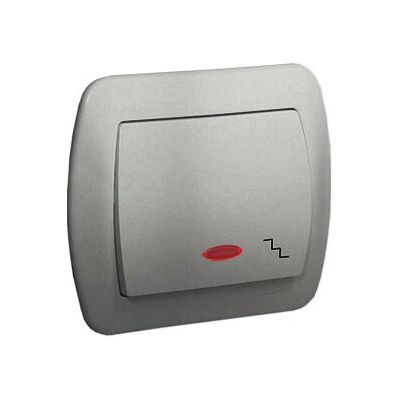 Kontakt-Simon AW6L/26 Aluminium Taster + Schalter - IP20 Kontakt-Simon AW6L/26 Aluminium Taster + Schalter - IP20