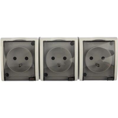 Simon Aquarius 16A IP54 Hermetic Electrical Outlet - White Simon Aquarius 16A IP54 Hermetic Electrical Outlet - White