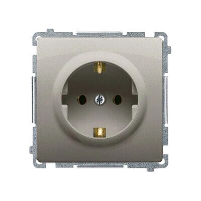 Kontakt-Simon BMGSZ1.01/29 - Acero satinado - IP20 - 250 V - toma de corriente Kontakt-Simon BMGSZ1.01/29 - Acero satinado - IP20 - 250 V - toma de corriente