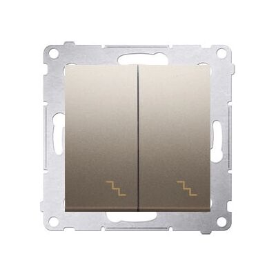 Kontakt-Simon DW6/2L.01/44 - Interrupteur double avec rétroéclairage LED - Publicité Kontakt-Simon DW6/2L.01/44 - Interrupteur double avec rétroéclairage LED - Publicité