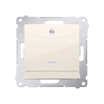 Interruttore elettrico Kontakt-Simon DWH1.01/41 Bianco - Monopolare, Retroilluminazione LED Interruttore elettrico Kontakt-Simon DWH1.01/41 Bianco - Monopolare, Retroilluminazione LED