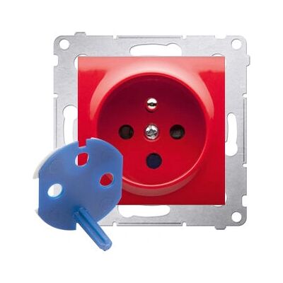 Kontakt-Simon DGD1.01/22 Rote Steckdose Kontakt-Simon DGD1.01/22 Rote Steckdose