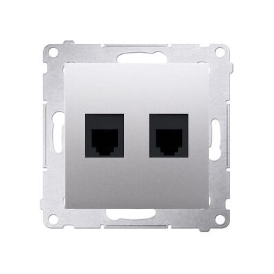 Kontakt-Simon DT2.01/43 Steckdose Silber - Datenverbindung Kontakt-Simon DT2.01/43 Steckdose Silber - Datenverbindung