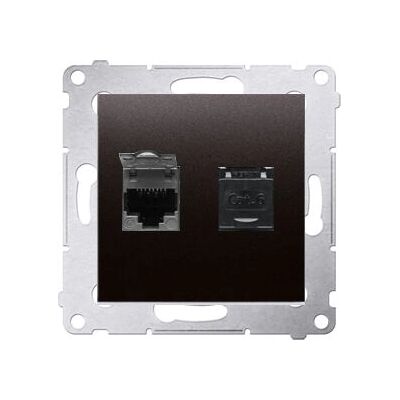 Kontakt-Simon D62.01/48 Doppel-RJ45-Steckdose - Netzwerksockel für Innen Kontakt-Simon D62.01/48 Doppel-RJ45-Steckdose - Netzwerksockel für Innen