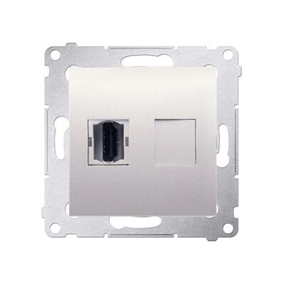 Kontakt-Simon DGHDMI.01/41 - Enchufe HDMI, Montaje en pared, IP20, Blanco Kontakt-Simon DGHDMI.01/41 - Enchufe HDMI, Montaje en pared, IP20, Blanco