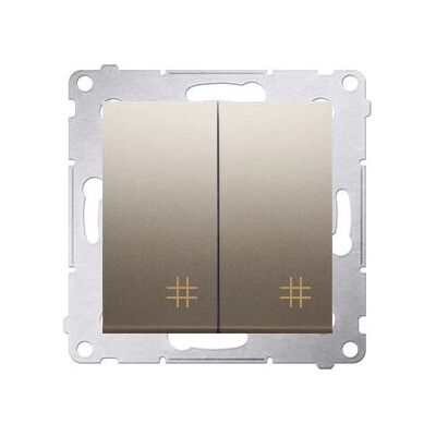 Contacto Simon DW7/2.01/44 Conector Cruzado Dorado - Interruptor eléctrico Contacto Simon DW7/2.01/44 Conector Cruzado Dorado - Interruptor eléctrico