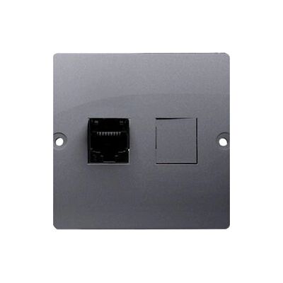 Kontakt-Simon BMF51.02/43 Steckdose - Ethernet Cat 5e - Silber Kontakt-Simon BMF51.02/43 Steckdose - Ethernet Cat 5e - Silber