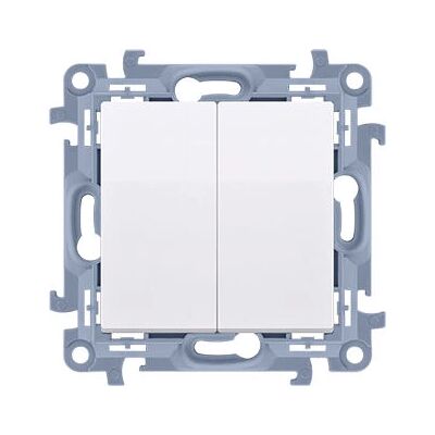 Interrupteur électrique Kontakt-Simon CP2.01/11 Blanc - Bouton-poussoir - Publicité Interrupteur électrique Kontakt-Simon CP2.01/11 Blanc - Bouton-poussoir - Publicité