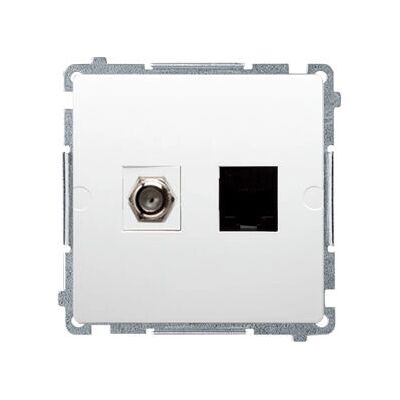 Presa a muro Kontakt-Simon BMAFRJ45.01/11 - Coassiale & Ethernet Presa a muro Kontakt-Simon BMAFRJ45.01/11 - Coassiale & Ethernet