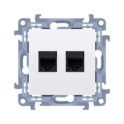 Kontakt Simon C52.01/11 Presa doppia RJ45 - Presa di rete Kontakt Simon C52.01/11 Presa doppia RJ45 - Presa di rete