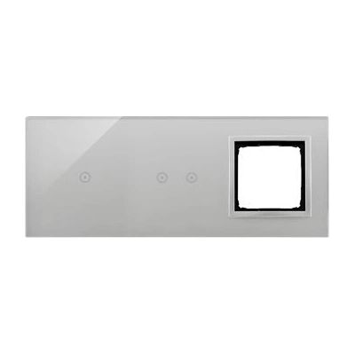 Kontakt-Simon DSTR3120/71 Pannello Tattile Argento - Presa Kontakt-Simon DSTR3120/71 Pannello Tattile Argento - Presa