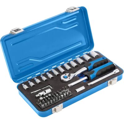 Högert Technik 53-tlg. Werkzeugset - Ratsche, Nüsse & Bits Högert Technik 53-tlg. Werkzeugset - Ratsche, Nüsse & Bits